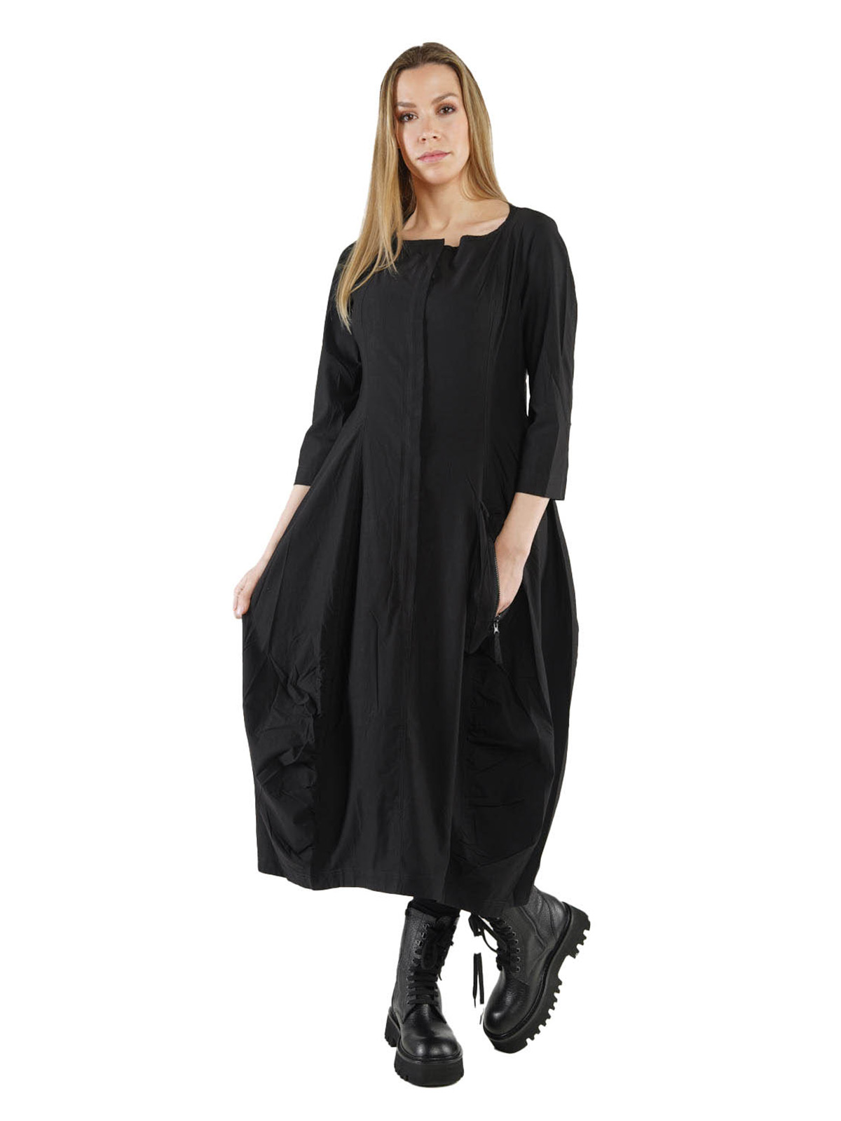 Rundholz Black Label - Balloon dress with gathers in the