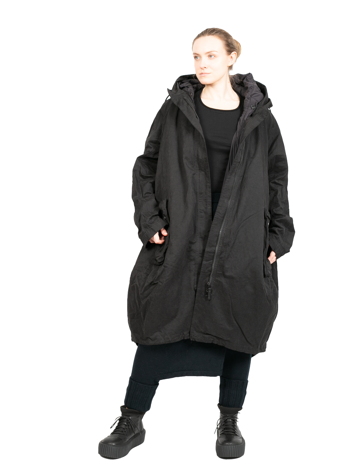 Rundholz Black Label - Coat Parka with hood and integrated Rundholz Black Label - Coat Parka with hood and integrated