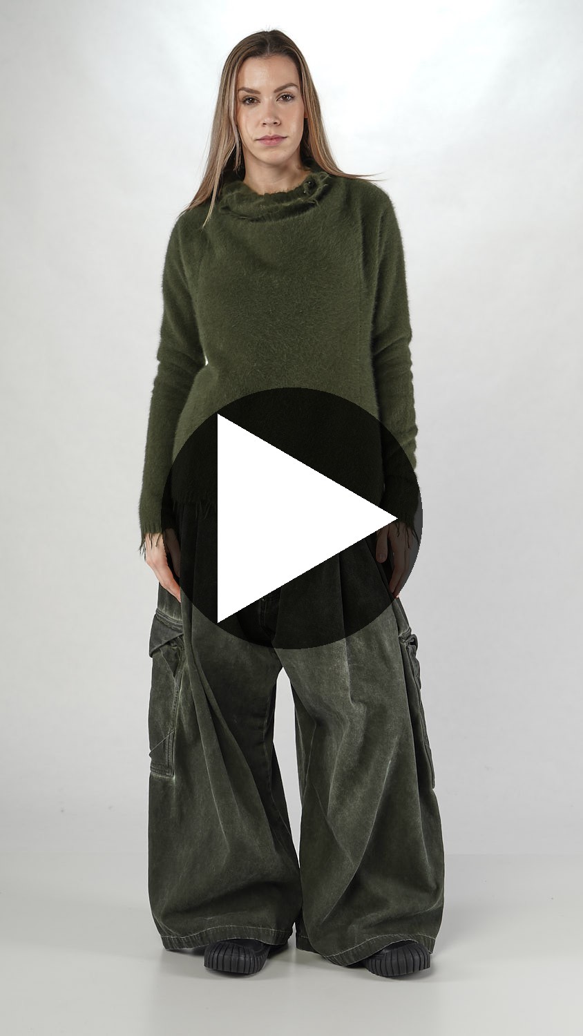 Rundholz DIP - fitted sweater made from fox hair silk - 2252440701