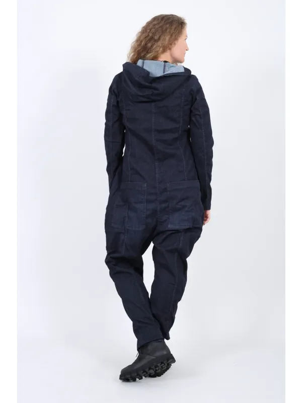 Pluslavie (Plü) - Denim-Jumpsuit mit Kapuze - 10022 - Stilecht - Bild 1