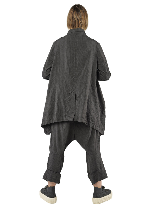 Rundholz - coat - black stripe - 1251291205