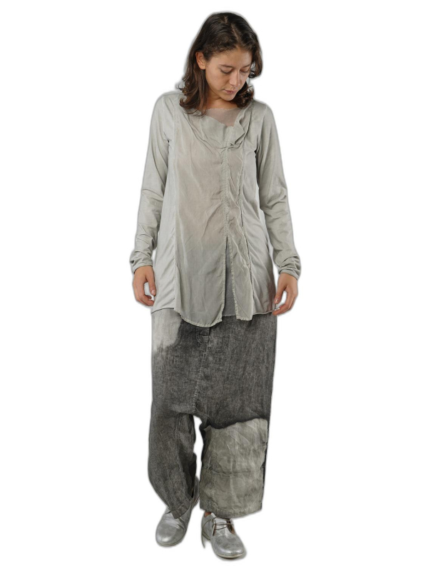 Bois rond - T-shirt décontracté en jersey de coton crêpé - 1251560503