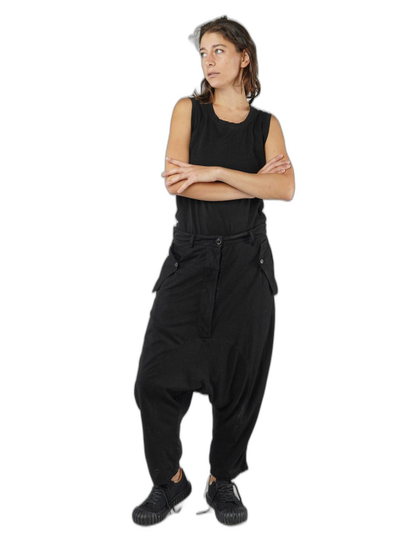 Bois rond DIP - Pantalon ample en jersey de coton hemp - 1252660105