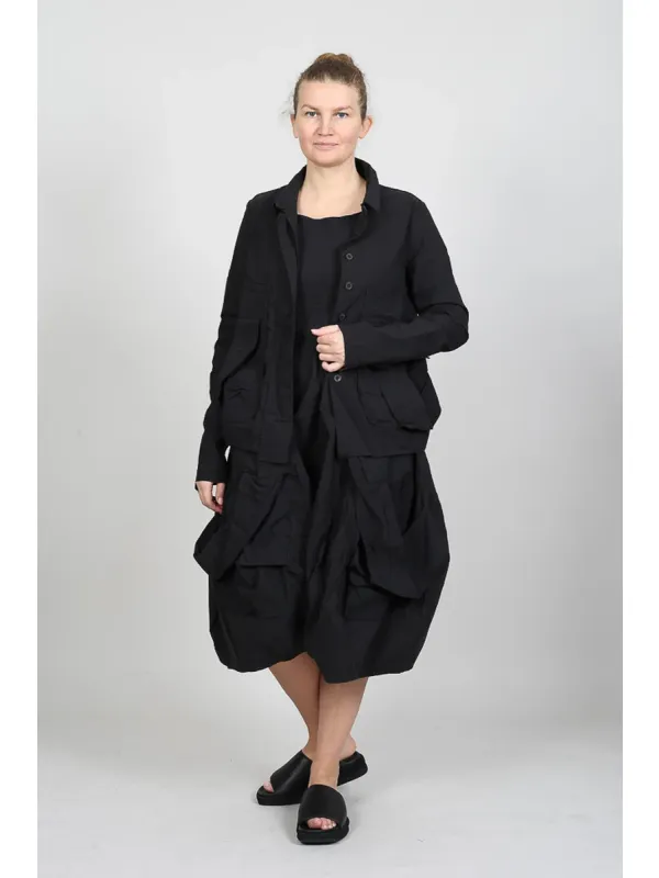 Rundholz - Straight Cut Jacket with Band Application - 1261241102 - Stilecht - Image 1