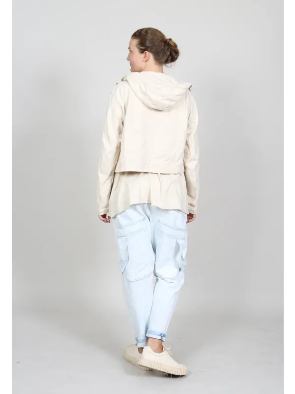 Rundholz - Gerade geschnittene Baumwolljacke mit breitem Bund - 1261271115 - Stilecht - Bild 1