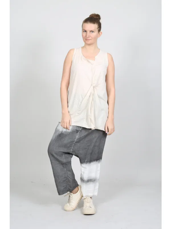 Rundholz - Ausgestelltes Top mit Knotendetail - 1261320803 - Stilecht - Bild 1