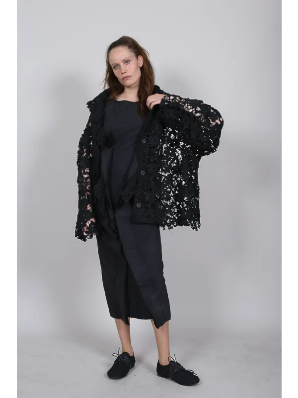 Rundholz DIP - Veste en coton oversized avec détails - 1262091128 - Stilecht - Image 10