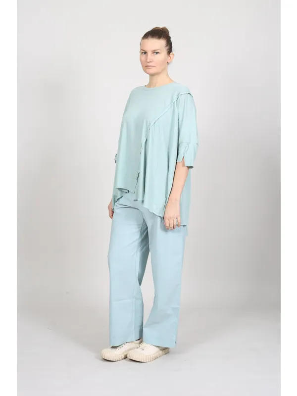 Rundholz Black Label - Oversized T-Shirt with Seams - 1263230504 - Stilecht - Image 2