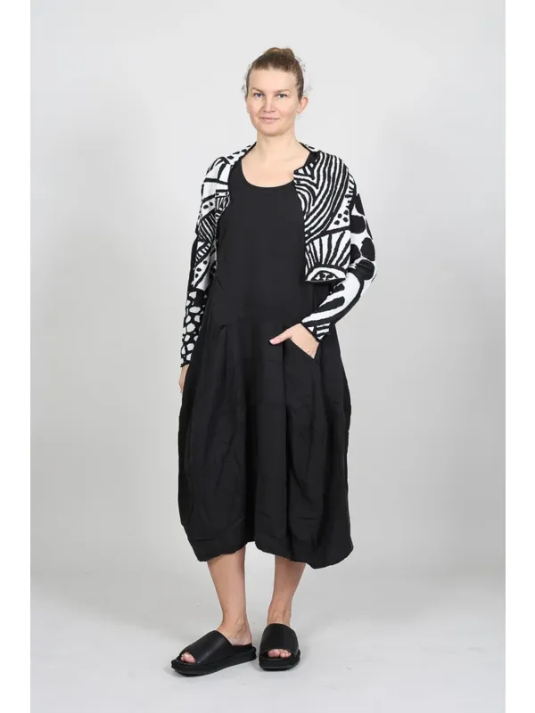 Rundholz Black Label - Платье с баллоновидным силуэтом и швами - 1263350901 - Stilecht - Изображение 8