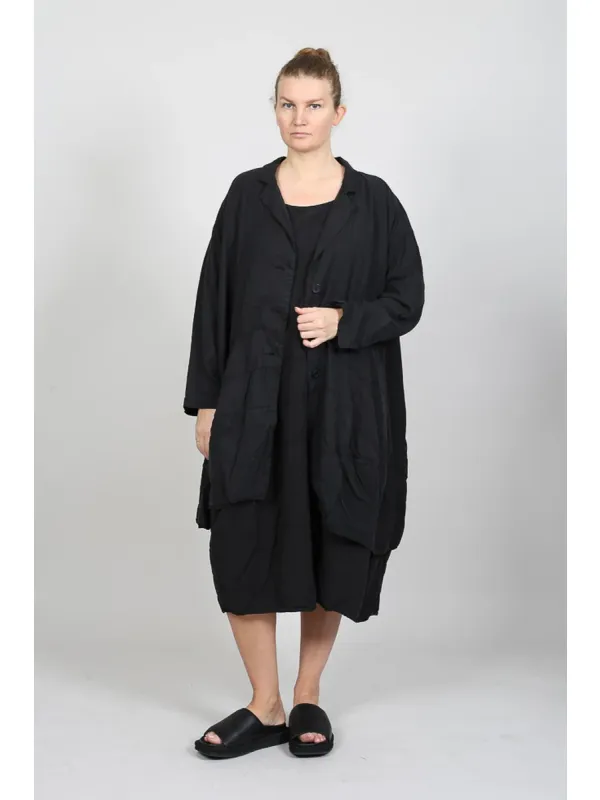 Rundholz Black Label - Oversized Mantel mit Teilungsn&auml;hten - 1263351203 - Stilecht - Bild 1