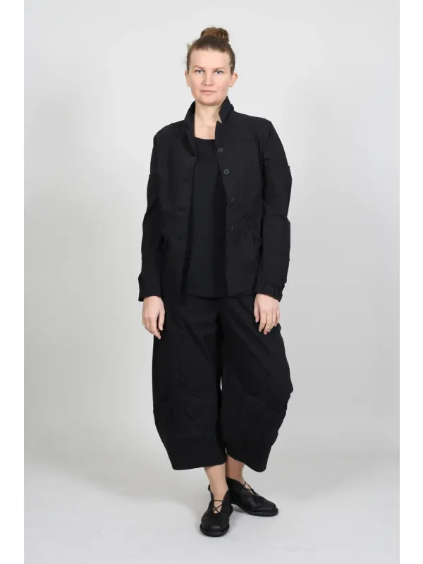 Rundholz Black Label - Gerade geschnittene Jacke mit Kräuselärmeln - 1263631110 - Stilecht - Bild 1