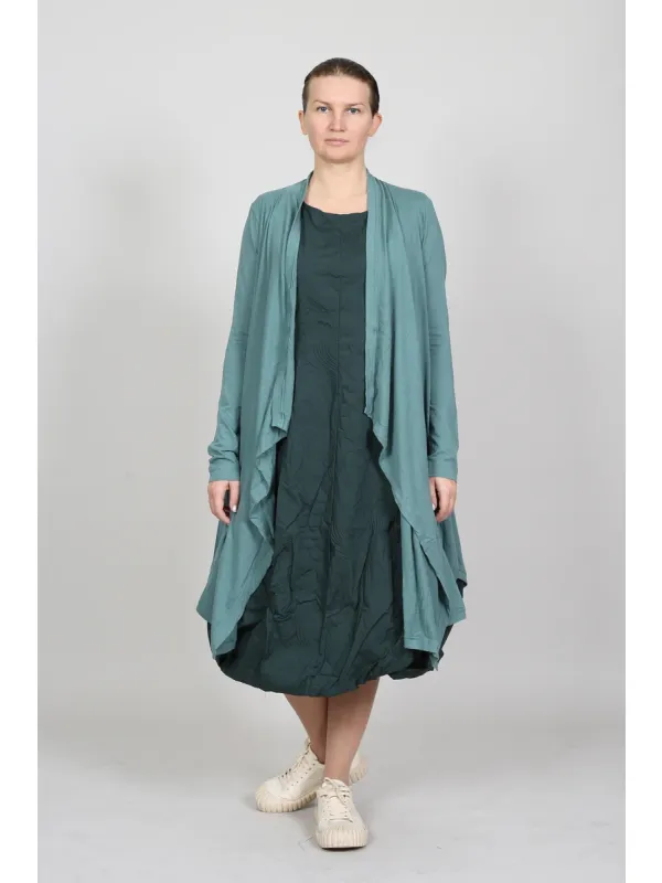 Rundholz Black Label - Manteau en lin et coton évasé - 1263651207 - Stilecht - Image 10