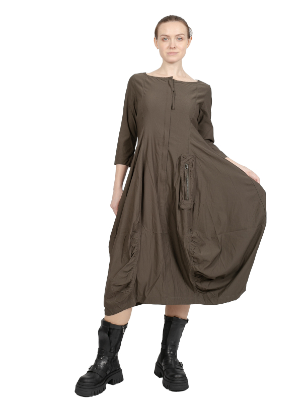 Rundholz Black Label - Robe ballon avec fronces en forme de ballon Super Stretch Jungle - 2243220904