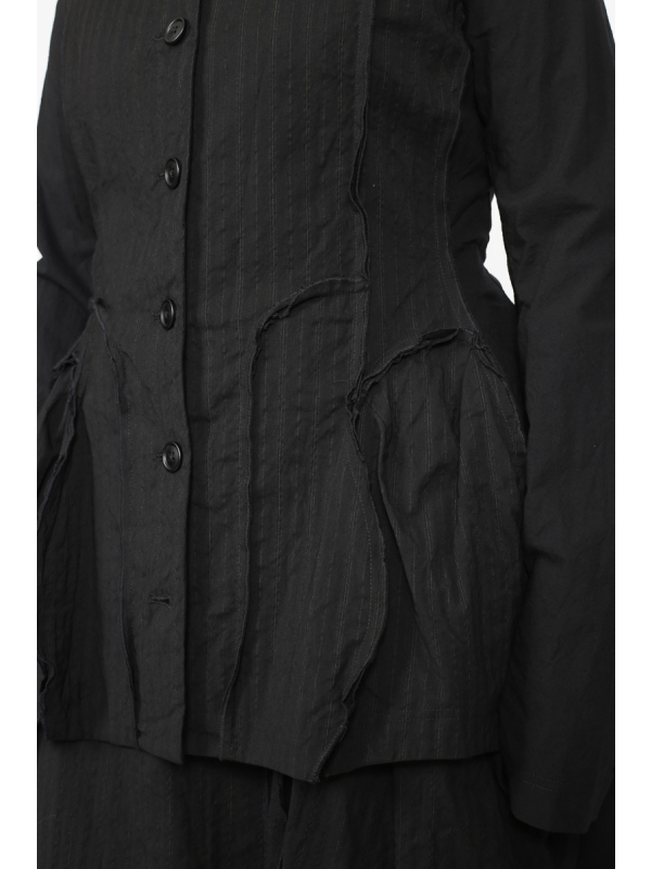 Rundholz - Veste cintrée Rundholz en laine et coton - 2251111101 - Stilecht - Image 1