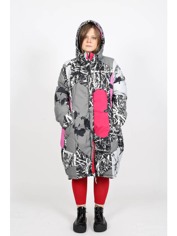 Rundholz Black Label - Manteau ballon avec capuche et fronces - 2253211203 - Stilecht - Image 1