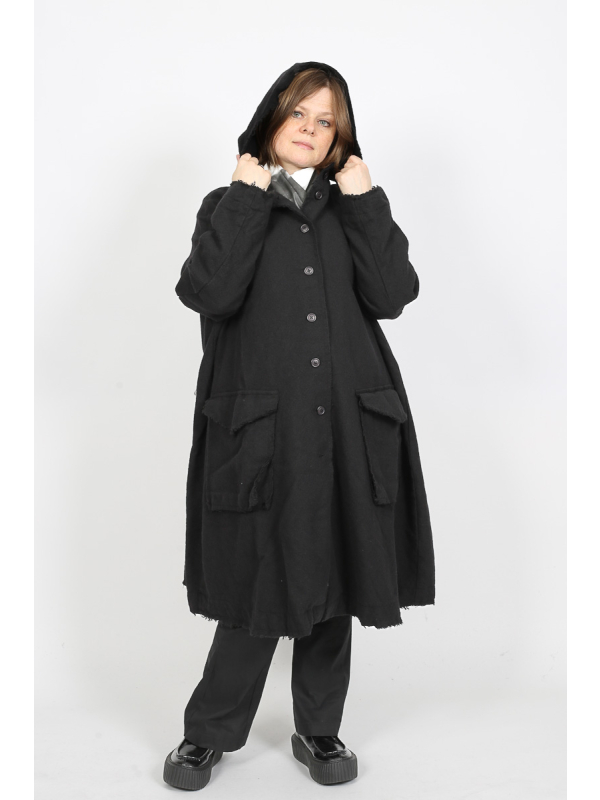 Rundholz Black Label - Manteau oversize à franges avec capuche de Black Label - 2253281203 - Stilecht - Image 1