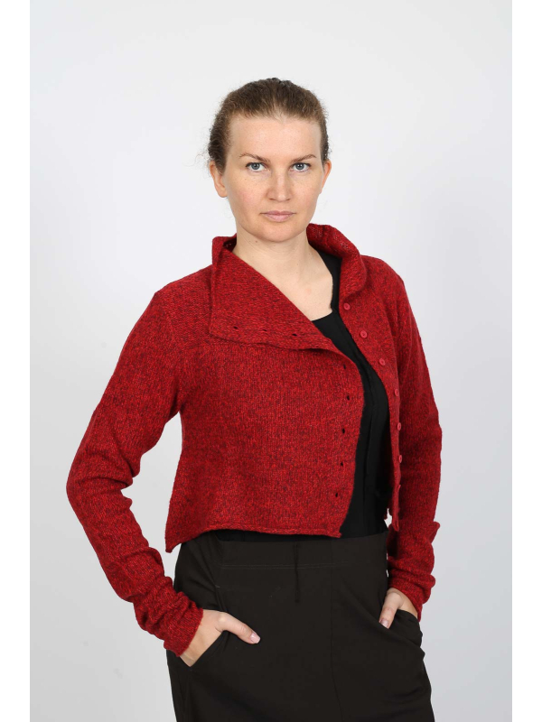 Étiquette noire - Élégant cardigan en laine de haute qualité et alpaga - 2253617103 - Stilecht - Image 5