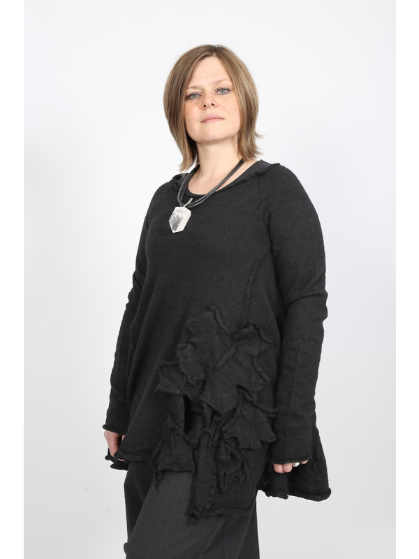 Rundholz Black Label - Pull A-ligne avec fleurs en plastique - 2253890705 - Stilecht - Image 1