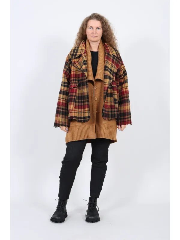 Rundholz Black Label - Квадратный шерстяной блейзер в клетку - 2263281102 - Stilecht - Изображение 1