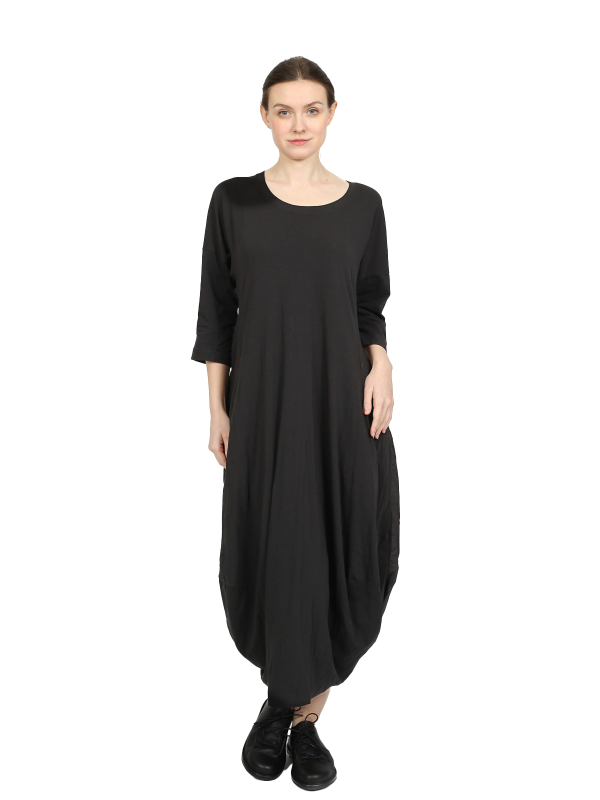 Rundholz Black Label - Robe ballon avec manches 3/4 et volants dans le dos - black - 1253470901