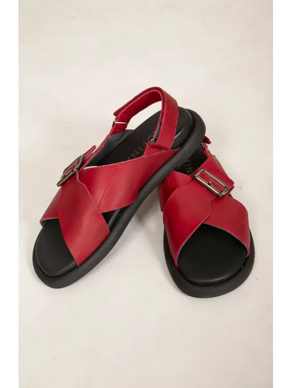 Lofina shoebox - Leder-sandalen mit kreuzriemen - 9324 - Stilecht - Bild 1
