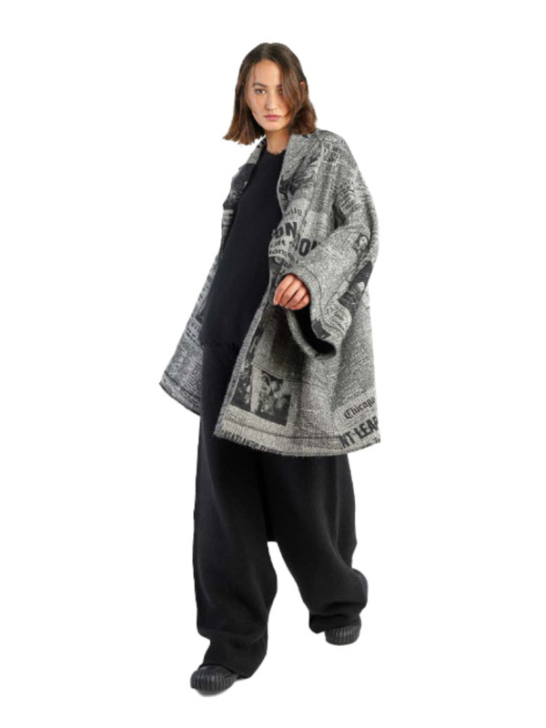 Rundholz DIP - Manteau Journal Print Oversize Moon Walk - 2242281210