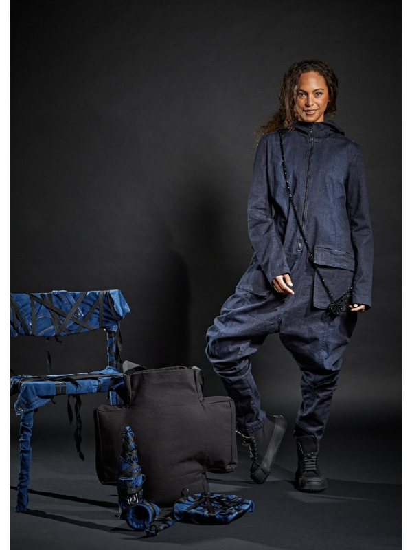 Pluslavie (Plü) - Denim-Jumpsuit mit Kapuze - 10022 - Stilecht - Bild 2
