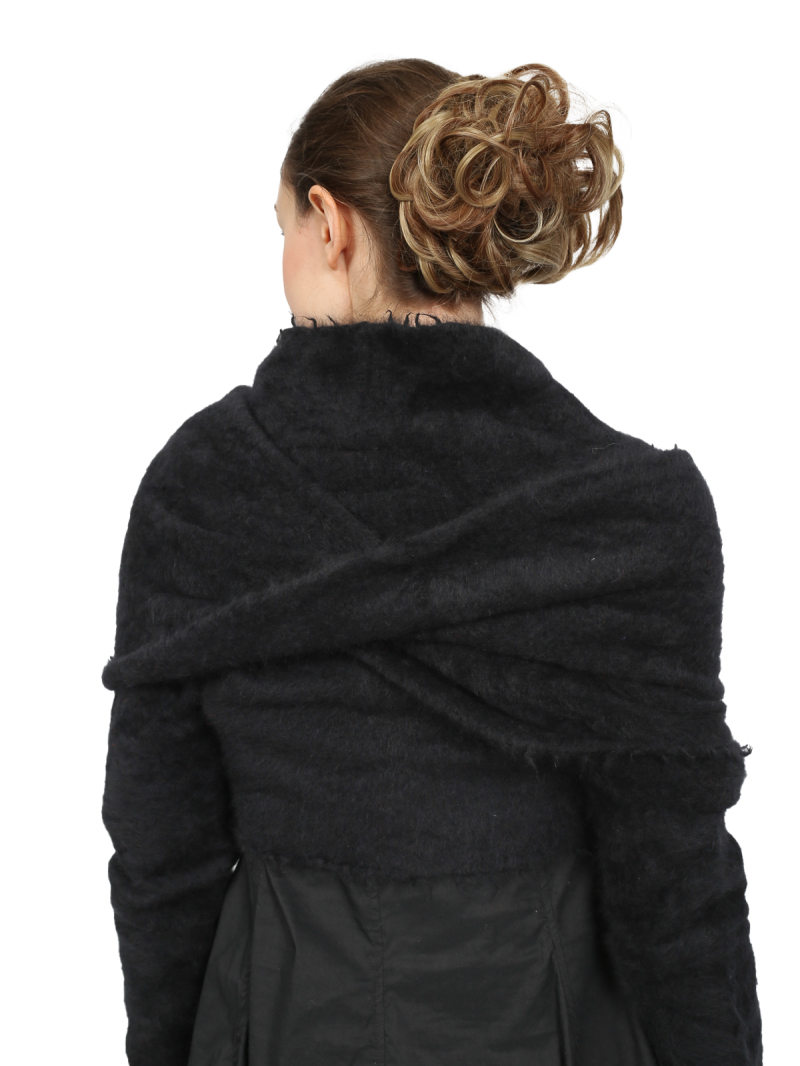 Rundholz DIP - Kurzer waschbär strick pullover mit schlaufe - 1252400703