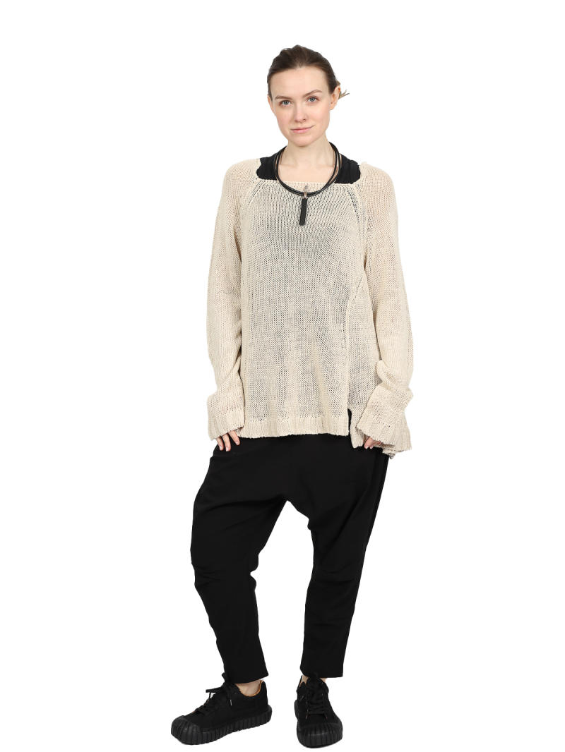 Rundholz DIP - Taillierter leinen strick pullover - 1252440702