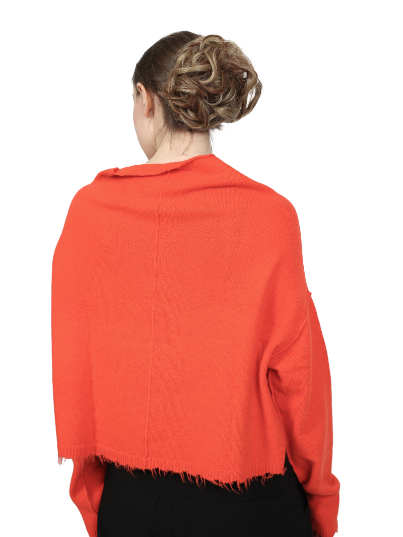 Rundholz DIP - Kurzer merino waschbär strick pullover - 1252330706