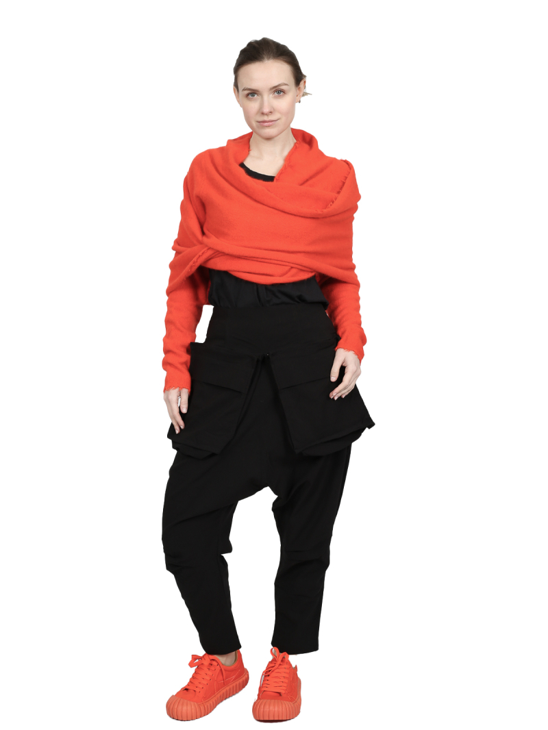 Rundholz DIP - Kurzer waschbär strick pullover mit schlaufe - 1252400703