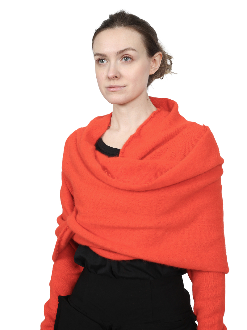 Rundholz DIP - Kurzer waschbär strick pullover mit schlaufe - 1252400703