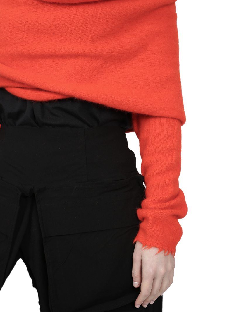 Rundholz DIP - Kurzer waschbär strick pullover mit schlaufe - 1252400703