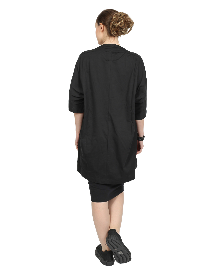 Rundholz DIP - Weites baumwoll jersey kleid mit platziertem druck - 1252300903