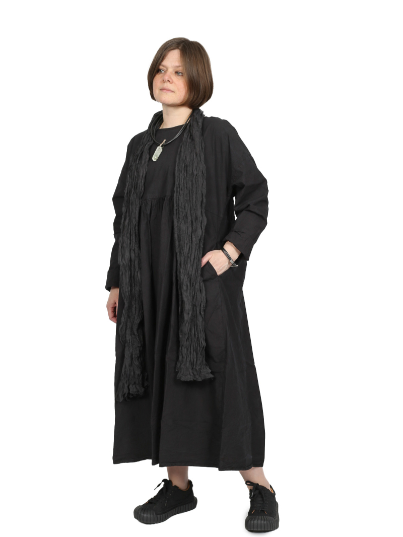 Privatsachen - Vanmeer dress - Noise cotton - Choco - 252180