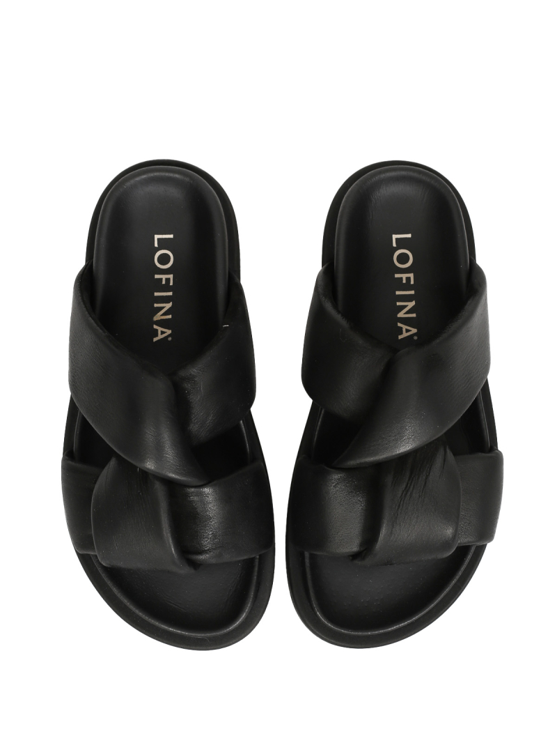 Lofina Shoebox - Sandal Modell 7184 - Gasoline Nero - Black - 7184