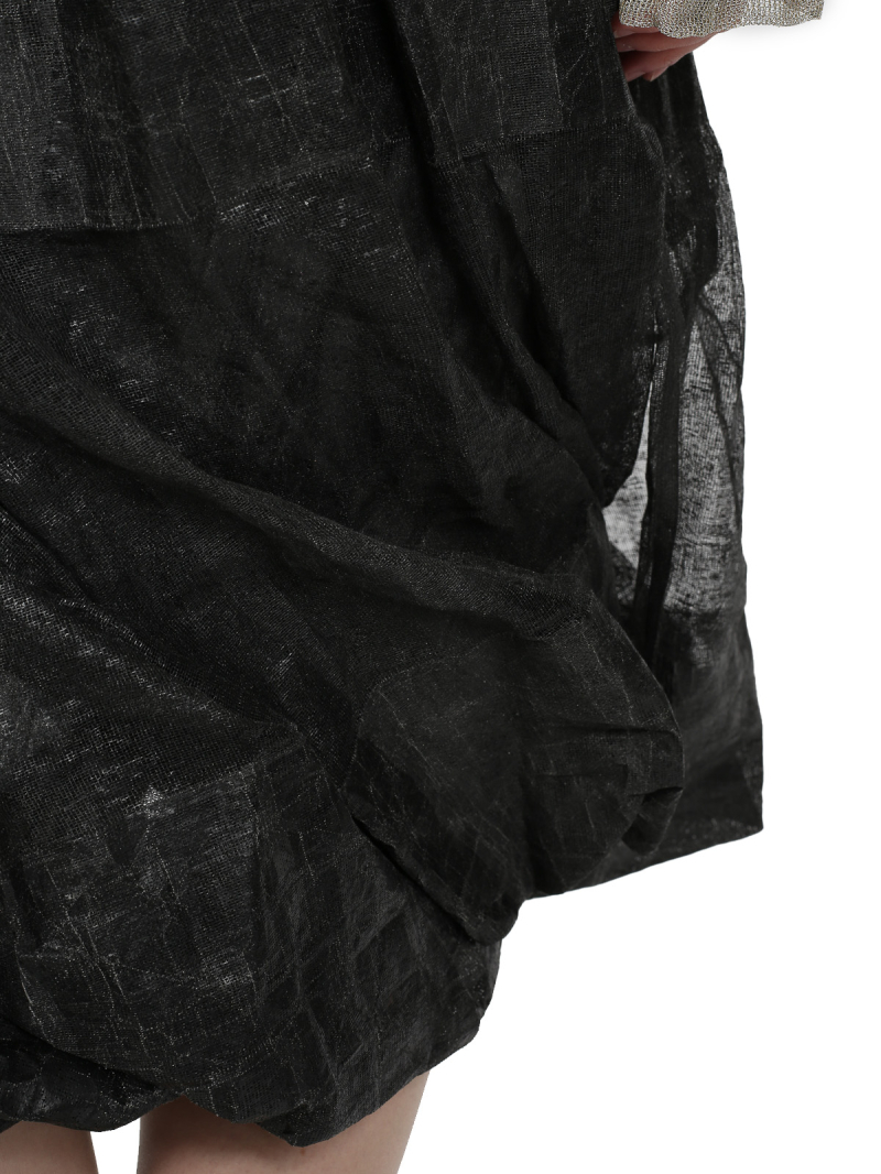 Rundholz - Balloon-shaped mesh wrap skirt - 1251050316