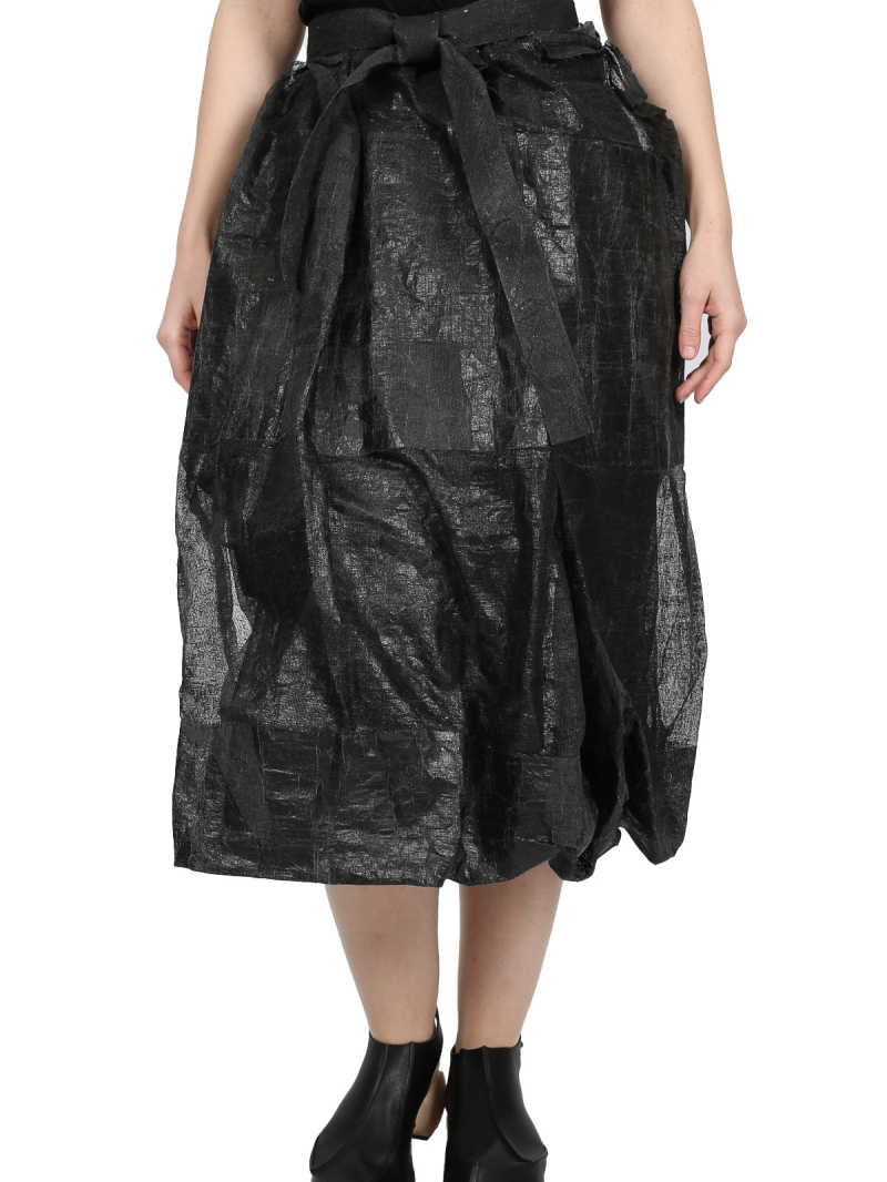 Rundholz - Balloon-shaped mesh wrap skirt - 1251050316