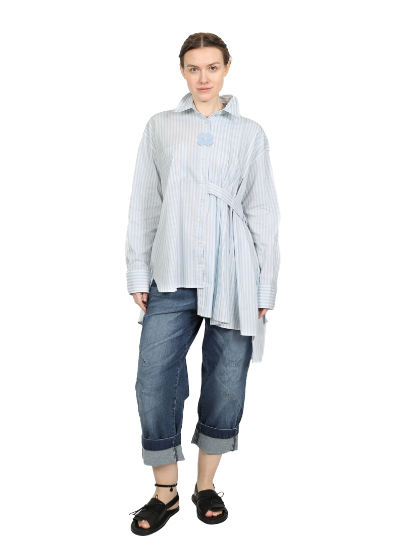 Pluslavie (Plü) - Простая морщинка - сине-белая полоска - 4014