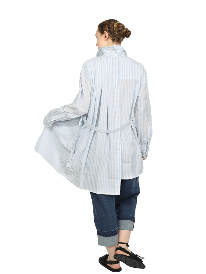 Pluslavie (Plü) - Простая морщинка - сине-белая полоска - 4014