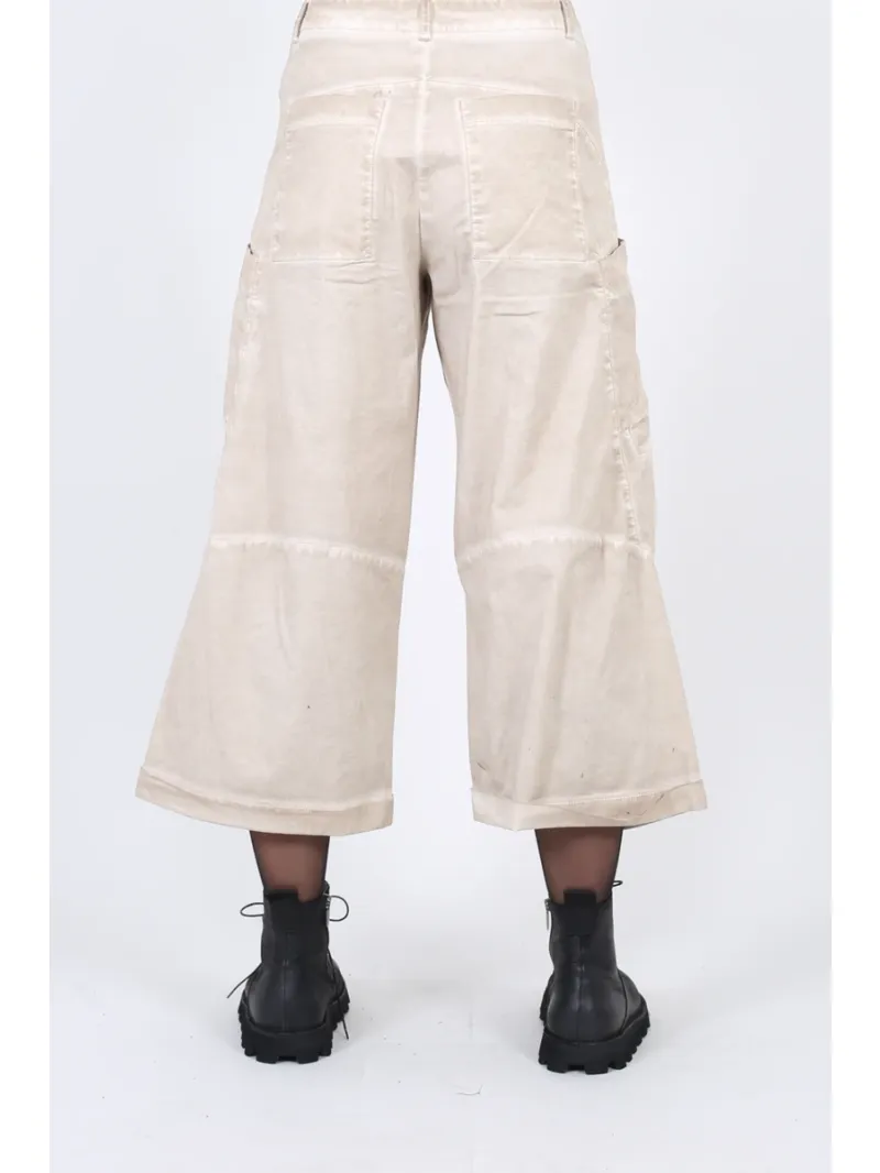 Pluslavie (Plü) - Cropped Cargo Pants with Panels - 10037