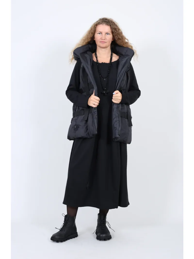 Pluslavie (Plü) - Cocoon Sweatshirt Dress Midi - 1161