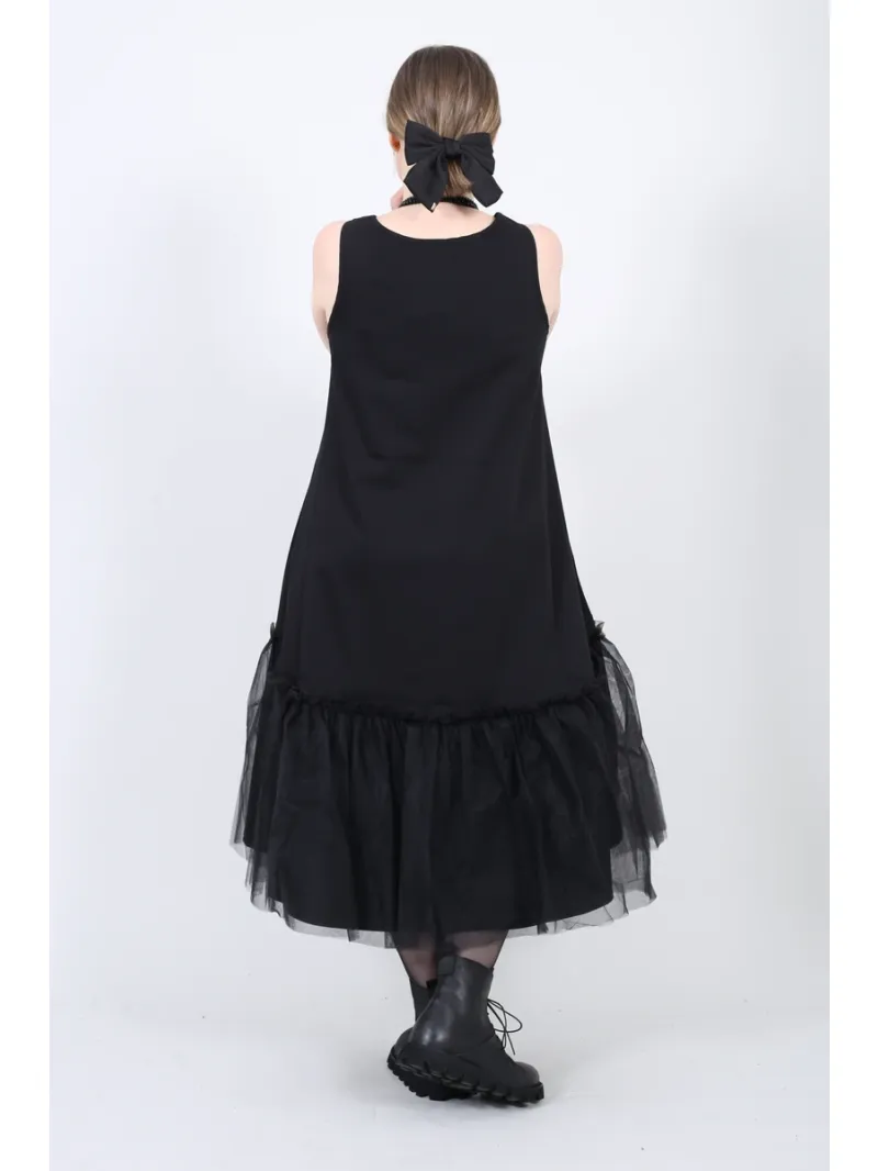 Pluslavie (Plü) - Robe midi avec volant en tulle - 1166