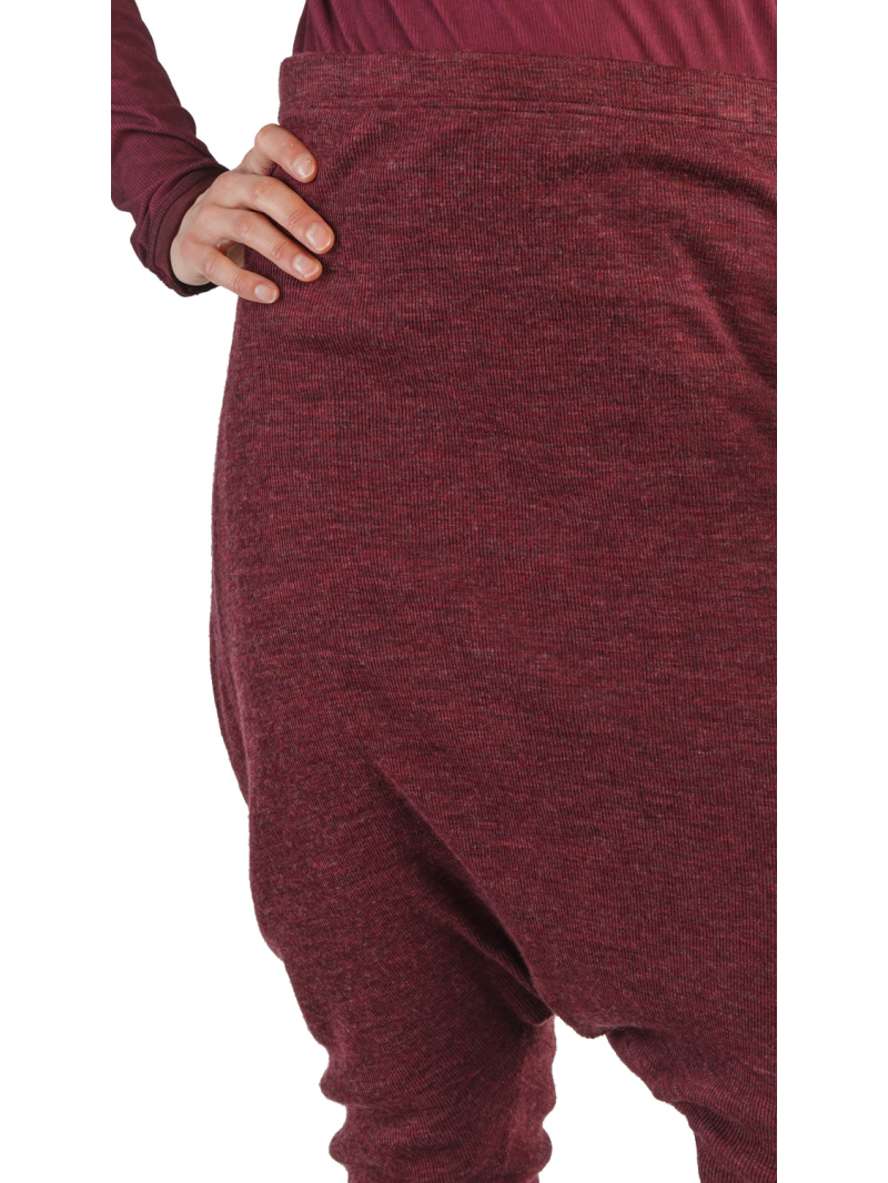 Rundholz - Брюки Sarouel из двухслойной шерсти джерси разрушенный вид черный меланж - 2241180106