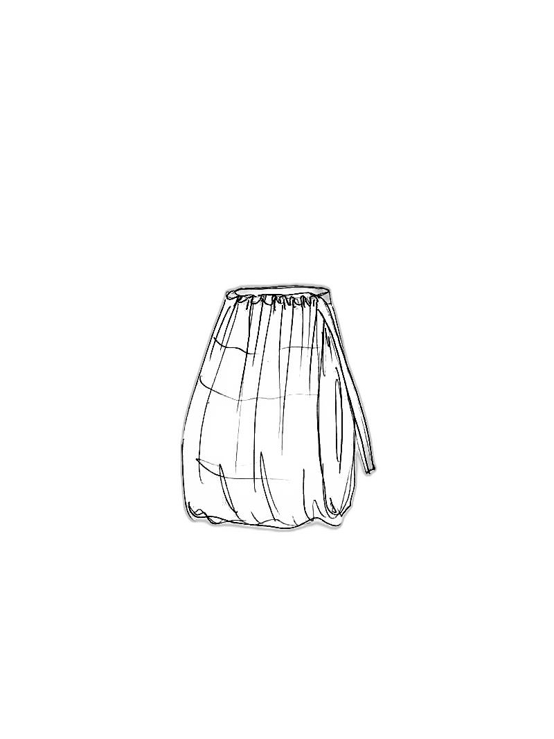 Rundholz - Balloon-shaped mesh wrap skirt - 1251050316