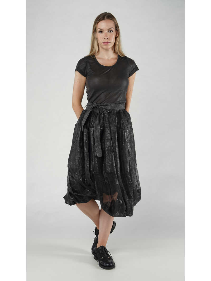 Rundholz - Balloon-shaped mesh wrap skirt - 1251050316