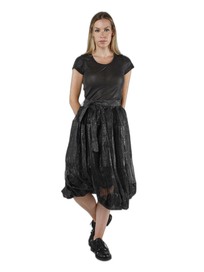 Rundholz - Balloon-shaped mesh wrap skirt - 1251050316