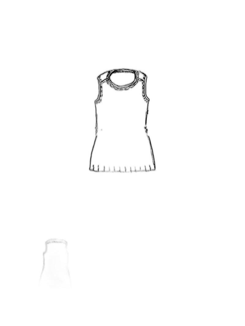 Rundholz - Handbemaltes schmales raw baumwoll jersey top - 1251120803