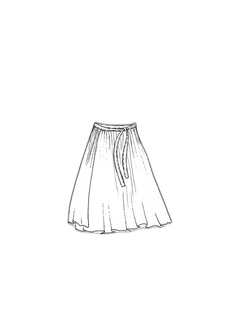 Rundholz - Flared cotton voile wrap skirt - 1251250302