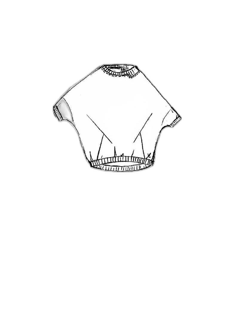 Rundholz — Ручно расписанная футболка из французского флиса длиной до бедер — 1251270501